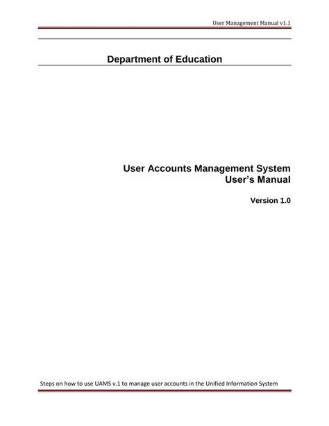 how to create deped account|User Management Manual v1 .